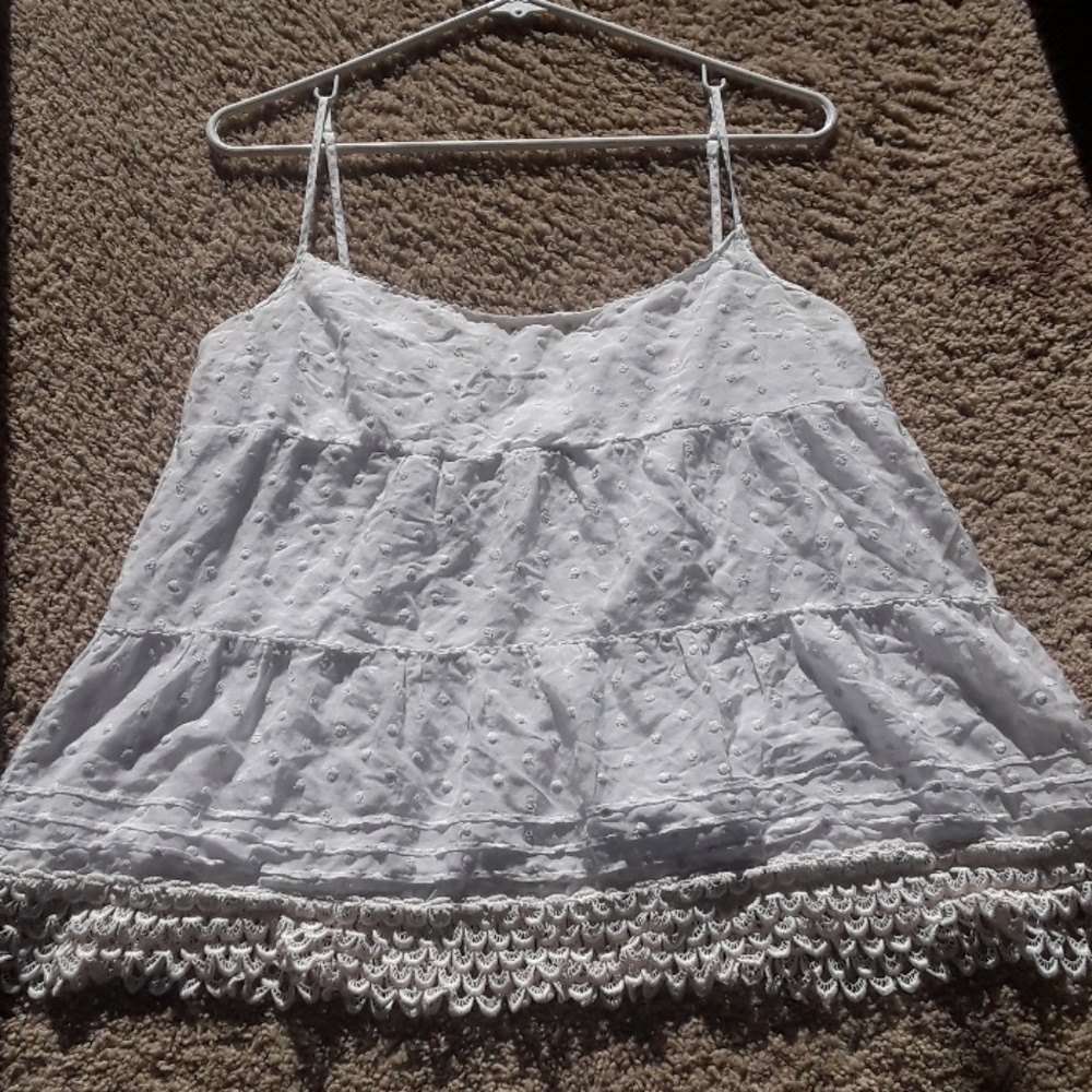 Juicy Couture flowy white tank top